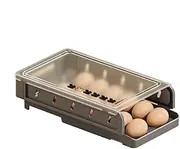 Egg Storage Box | Fridge Egg Dispenser | Stackable Egg Holder | Kitchen Egg Organizer | Refrigerator Egg Organizer | Stackable Egg Dispenser With Slide For Refrigerator For The Refrigerator Kitchen