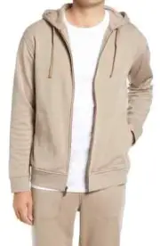 UGG GORDON ZIP FRONT DOUBLE KNIT FLEECE LINED HOODIE MEN'S SIZE XL