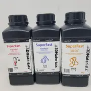 3 Bottle Variety Pack 3D Printer Resin, SuperRigid, Superflex, Super HDT-HOT NEW