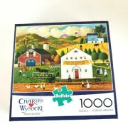 Charles Wysocki HOUSE MOVERS Americana 1000 Piece Jigsaw Puzzle Buffalo Games