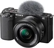 [Sony] ZV-E10 Interchangeable Lens Vlog Camera with 16-50mm Lens Kit, Black