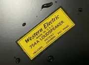 WESTERN ELECTRIC 754A SPEAKER LOGO WATER SLIDE DECAL WATER DECAL STICKER