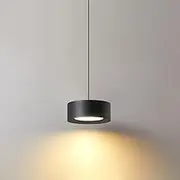 TONFON Modern Dining Table Pendant Light Minimalist LED Chandelier Bedroom Bedside Hanging Light for Kitchen Island Entryway Dining Room Study Room Living room Bar Ceiling Light Fixture(Dark,White lig