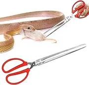 zhcoy Heavy Duty Snake Feeding Tongs,15" Extra Long Stainless Steel Reptile Feeding Tongs Tweezers for Ball Python,Fish Aquariums, Reptiles Snakes, Tank Accessories Terrarium Supplies