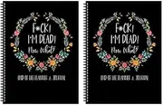 2 Fu-ck I'm Dead, End Of Life Planners, If I Die Folder, When I'm Gone Workbook Organizer Notebook For Will Preparation, Beneficiary Info, Last Wishes