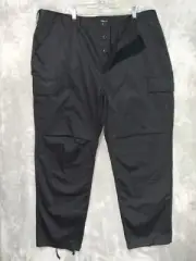 Rothco BDU Pants Mens 2XL Black Combat Cargo Button Fly Adjustable Army Battle