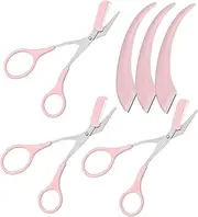 minkissy 3 Set Eyebrow Grooming Includes Eyebrow Scissors Razor and Comb Portable Facial Hair Remover for Travel Compact Design for Easy Storage for