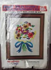 Crewel Embroidery Kit American Family Crafts SPRINGTIME MAGIC Vintage 1973 New