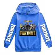 Anxihu Kids Cartoon Games Hoodie Casual Long Sleeve Hooded Fortnite Graphic Sweatshirts For 2-16y Boys Girls Xdd-h1429 9-10years Blue