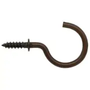 (18-Pack) 1-1/4" Cup hooks Rubbed Bronze