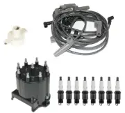 ACDelco Ignition Kit Distributor Rotor Cap Wire Spark Plugs for R2500 R20 V3500