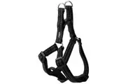 Rogz Medium Black Step In Nylon Harness for Dogs