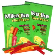 Mike & Ike Filled Ropes Bites 4 bags Bulk Chewy Candy FREE SHIP 48 STATES