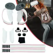 Accessories Pack Adjustable Active Straps for Meta Quest 3 VR Controller Grips