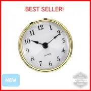 Hicarer 3-1/8 Inch (80 mm) Quartz Clock Insert Fit-up/Insert with Arabic Numeral
