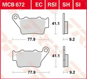 TRW Lucas Sintered lining MCB672SH