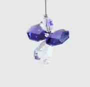 Small Guardian Angel Suncatcher made with Swarovski Crystal,Any Colour, Gift Box