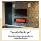 Industrial Texture Metallic Wallpaper Non-woven Charcoal Gold Blue Wallpaper
