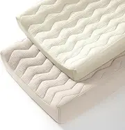 lulumoon Muslin Changing Pad Cover: Baby Cotton Quilted Changing Table Cover - Soft Changing Pad Sheets for Boys Girls
