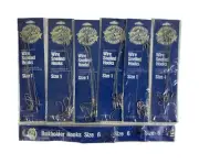 Wired Snelled Hooks Size 1 (5Pkgs) Size 4 (1Pkg) Baitholder Hooks Size 6 (3Pkgs)