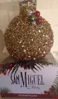 New San Miguel Gold Beaded Holiday Champagne Scented Reed Diffuser Oil Set