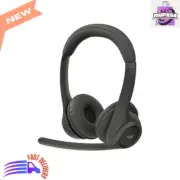 Wireless Bluetooth Headset with Noise-Canceling Mic, Graphite, Multi-Device