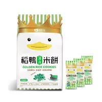 在飛比找PChome24h購物優惠-【美好人生】稻鴨米餅-菠菜口味(10包/箱)