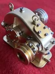 Miniature Reduction Gear Box For Live Steam Engine All Brass 3.2 To 1 Ratio