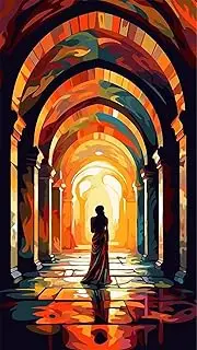 ARTGOTO Paint by Numbers Adults Large XXL, 40 x 70 cm, Paint by Numbers Adults, Horror A, Paint by Numbers Adult with Accessories for Wall Decoration (without Frame)
