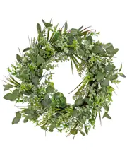 National Tree Company 22In Eucalyptus And Grass Wreath