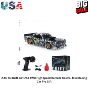 2.4G RC Drift Car 1/43 4WD High Speed Remote Control Mini Racing Car Toy Gift
