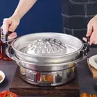 Portable Thai Picnic Grill Pan Multi-function Food Griddle Household