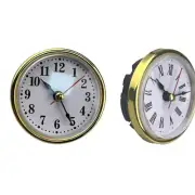 Quartzs Movement Round Clock Head Insert Little Clock for LivingRoom Home Repair