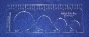 4 Mini Circles Template for 1/2" Foot - Clear with Ruler 1/4" Thick