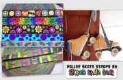 Roller skate strap / yoga mat strap 7 patterns including solids