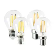 4w LED B22, E27, B15, E14 Fancy Round Globe Warm White 2700k, Daylight 6000k Dimmable