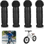 Bike Handlebar Grips,Non-Slip Soft Rubber Bicycle Handle Grips for BMX MTB Scooter Kids Bike Mountain Road Bike (2 Pairs)