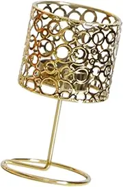 TOPPERFUN Metal Vintage Style Tealight Candle Holder Candlestick for Wedding Table Centerpiece Simple Table Decor for Home Parties and Events