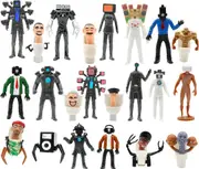 Skibi-Toilet 22pcs Action Figure Set - Cool Game Characters for Adults and Kids