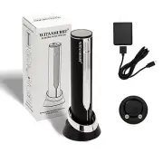Electric Wine Opener with foil cutter, Rechargeable Battery Wine Bottle opene...