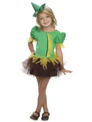 Wizard Of Oz Scarecrow Tutu Kids Girls Dress Up Halloween Party Costume