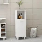 Bathroom Cabinet White 30x30x95 cm Chipboard