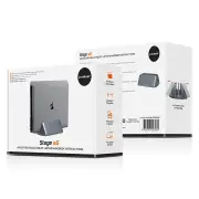 mbeat Stage S5 Adjustable Dual Bay Tablet, Laptop and MacBook Vertical Stand