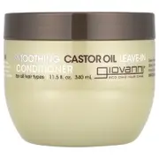 Giovanni, Smoothing Castor Oil Leave-In Conditioner, For All Hair Types, 11.5 fl oz (340 ml)