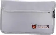 VILLFUL Fireproof File Bag Large Capacity Portfolio Pouch for Documents Cash Valuables Double Zipper Easy Cleaning Men's Women's Fashion