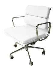Eames Replica Soft Pad Management Office Chair - Low Back - White