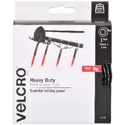 VELCRO Brand Heavy Duty Hook and Loop Tape Black 50mm x 2.5m