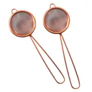Fine Mesh Tea Strainer Stainless Steel Sieve for Tea, Cocktails, Cooking, Copper