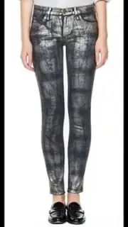 Current Elliott Women's Jean The Skinny Ankle Cheville In Fools Gold Size 26 NWT