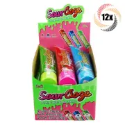 Full Box 12x Tubes Kidsmania Sour Ooze Assorted Novelty Sour Gel Tubes | 4oz